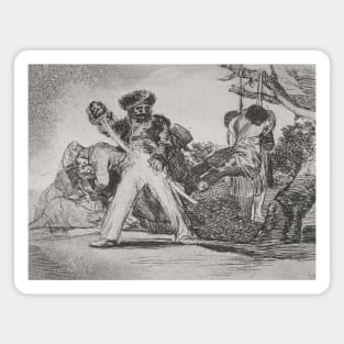 This is Too Much! from the series The Disasters of War by Francisco Goya Magnet